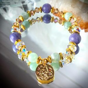 Aquarius Goddess Bracelet ~ Inspirational Swarovski Crystal & Gemstone Jewelry