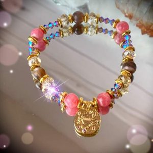 Cancer Goddess Bracelet ~ Inspirational Swarovski Crystal & Gemstone Jewelry