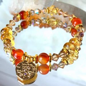 Libra Goddess Bracelet ~ Inspirational Swarovski Crystal & Gemstone Jewelry