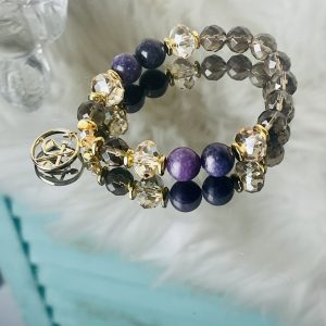 Libra Manifestation Bracelet | Lepidolite & Tigers Eye Bracelet | Crystal Passions®
