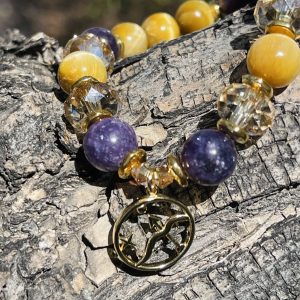 Sagittarius Manifesting Bracelet | Lepidolite & Smokey Quartz Bracelet | Crystal Passions®