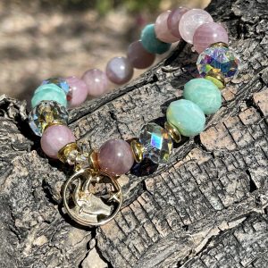 Taurus Manifestation Bracelet | Amazonite & Rose Quartz Bracelet | Crystal Passions®